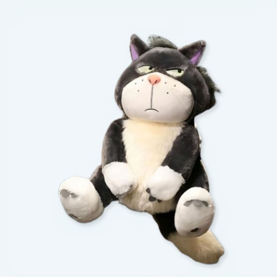 Peluche chat Lucifer doux Cendrillon Disney magique La compagnie de la peluche