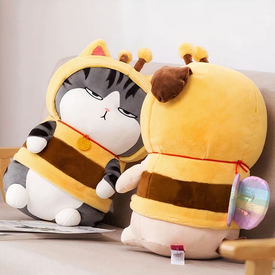 Peluche chat mignon design doux pour enfants cadeaux La compagnie de la peluche