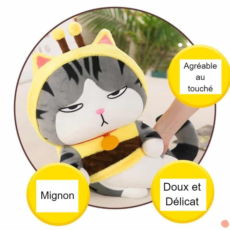 Peluche chat mignon design doux pour enfants cadeaux La compagnie de la peluche