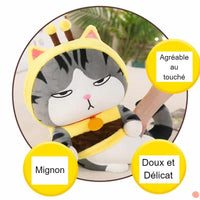 Peluche chat mignon design doux pour enfants cadeaux La compagnie de la peluche
