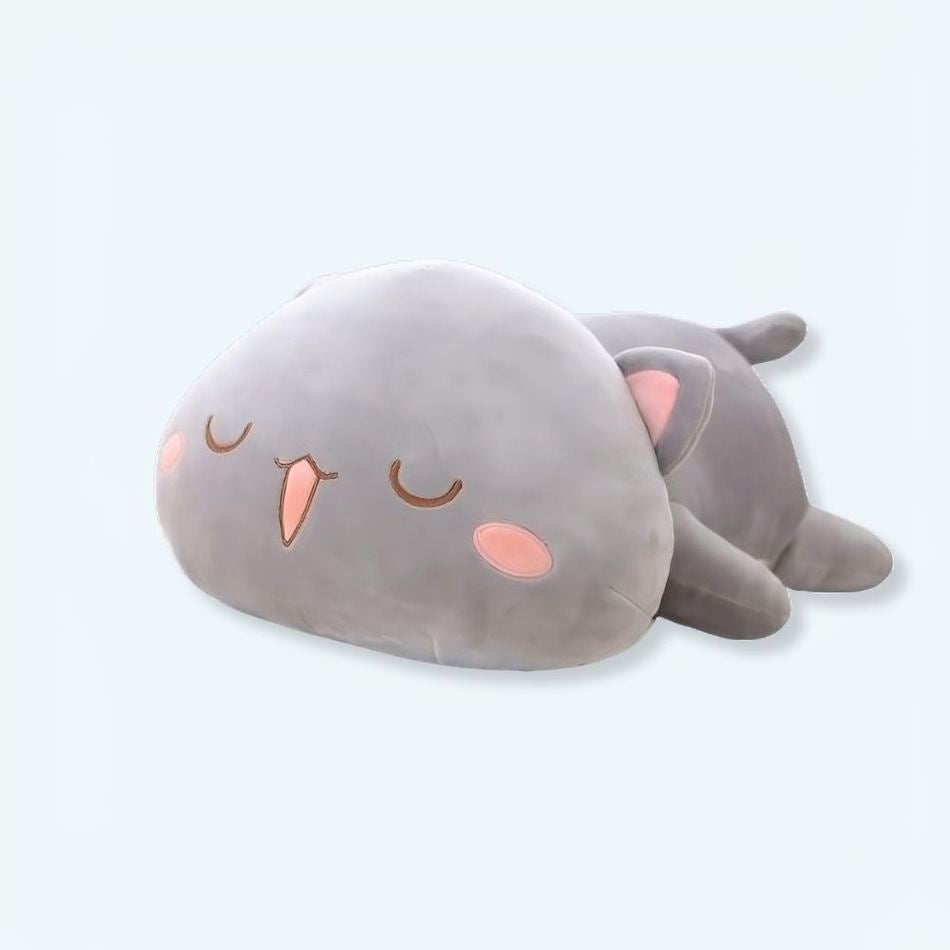 Peluche chat mignon langue dehors douce enfant jeu La compagnie de la peluche