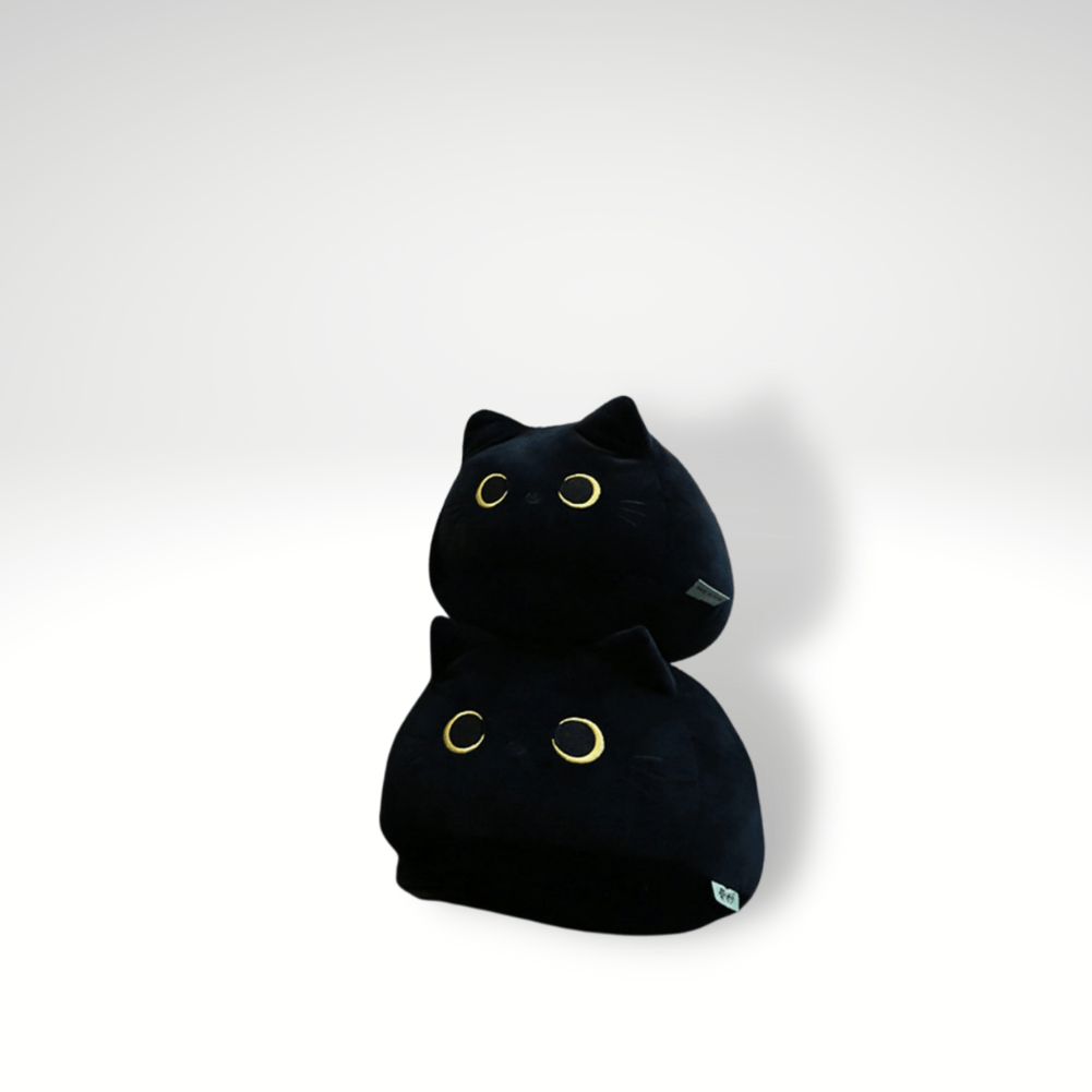 Peluche chat noir passif
