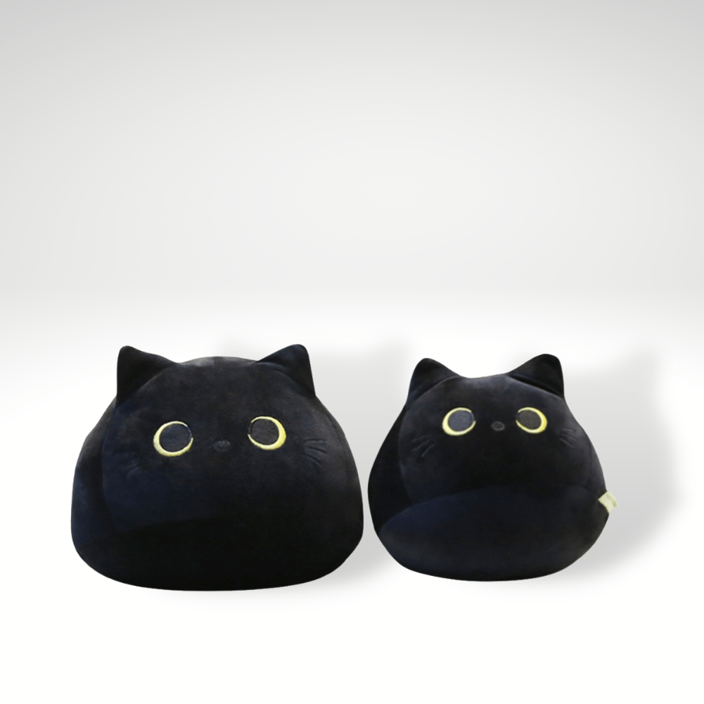 Peluche chat noir passif
