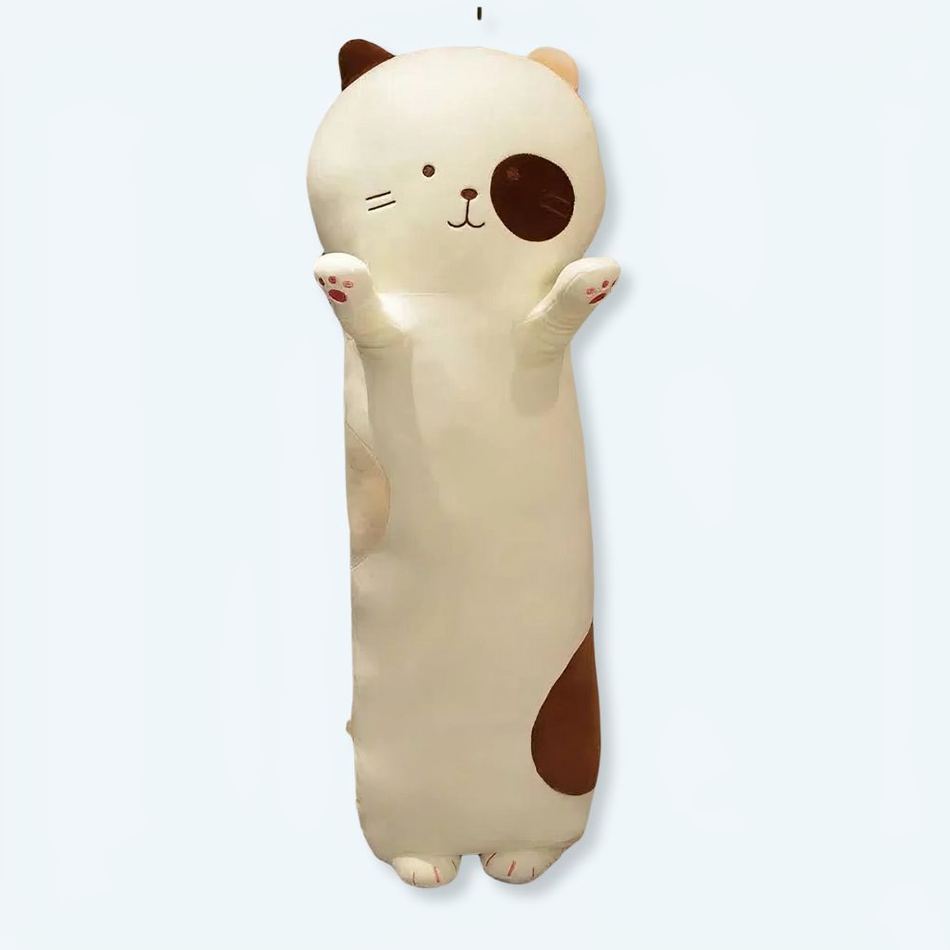 Peluche chat oreiller doux mignon enfant câlin maison La compagnie de la peluche