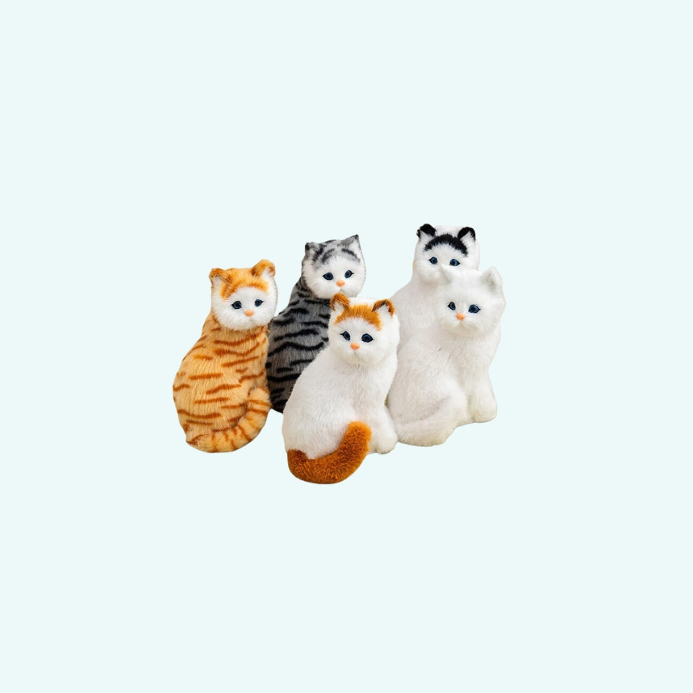 Peluche chat réaliste câlin doux compagnon maison La compagnie de la peluche