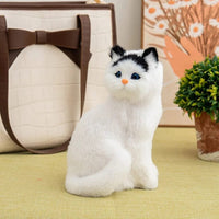 Peluche chat réaliste câlin doux compagnon maison Modèle 3 La compagnie de la peluche