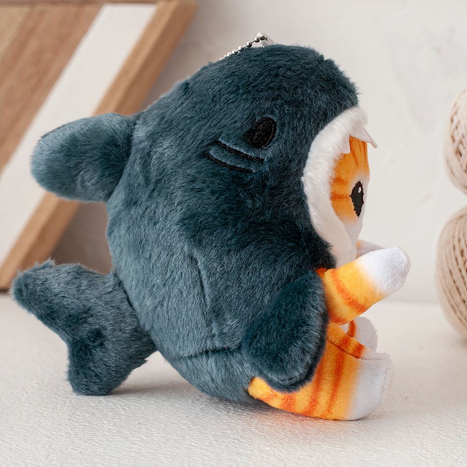 Peluche chat requin doux câlin enfant déguisement amusant La compagnie de la peluche