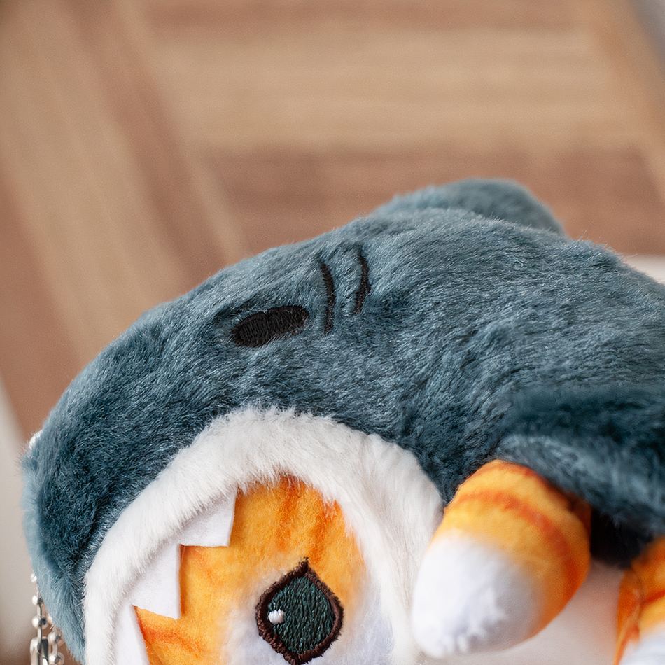 Peluche chat requin doux câlin enfant déguisement amusant La compagnie de la peluche