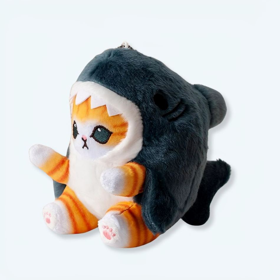 Peluche chat requin doux câlin enfant déguisement amusant La compagnie de la peluche
