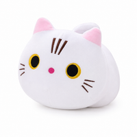 Peluche chat squishmallow chamallow 25cm / Blanc