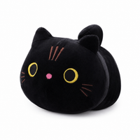 Peluche chat squishmallow chamallow 25cm / Noir