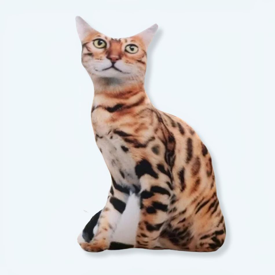 Peluche chat tigré marron doux câlin enfant cosy 50-cm La compagnie de la peluche