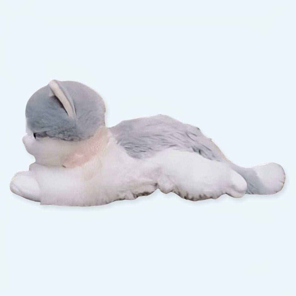 Peluche chaton gris doux câlin en peluche mignon enfant La compagnie de la peluche