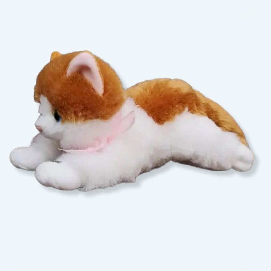Peluche chaton marron doux câlin enfant chambre cosy La compagnie de la peluche