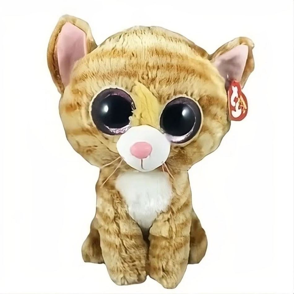 Peluche chaton rayé doux câlin enfant moelleux hiver La compagnie de la peluche