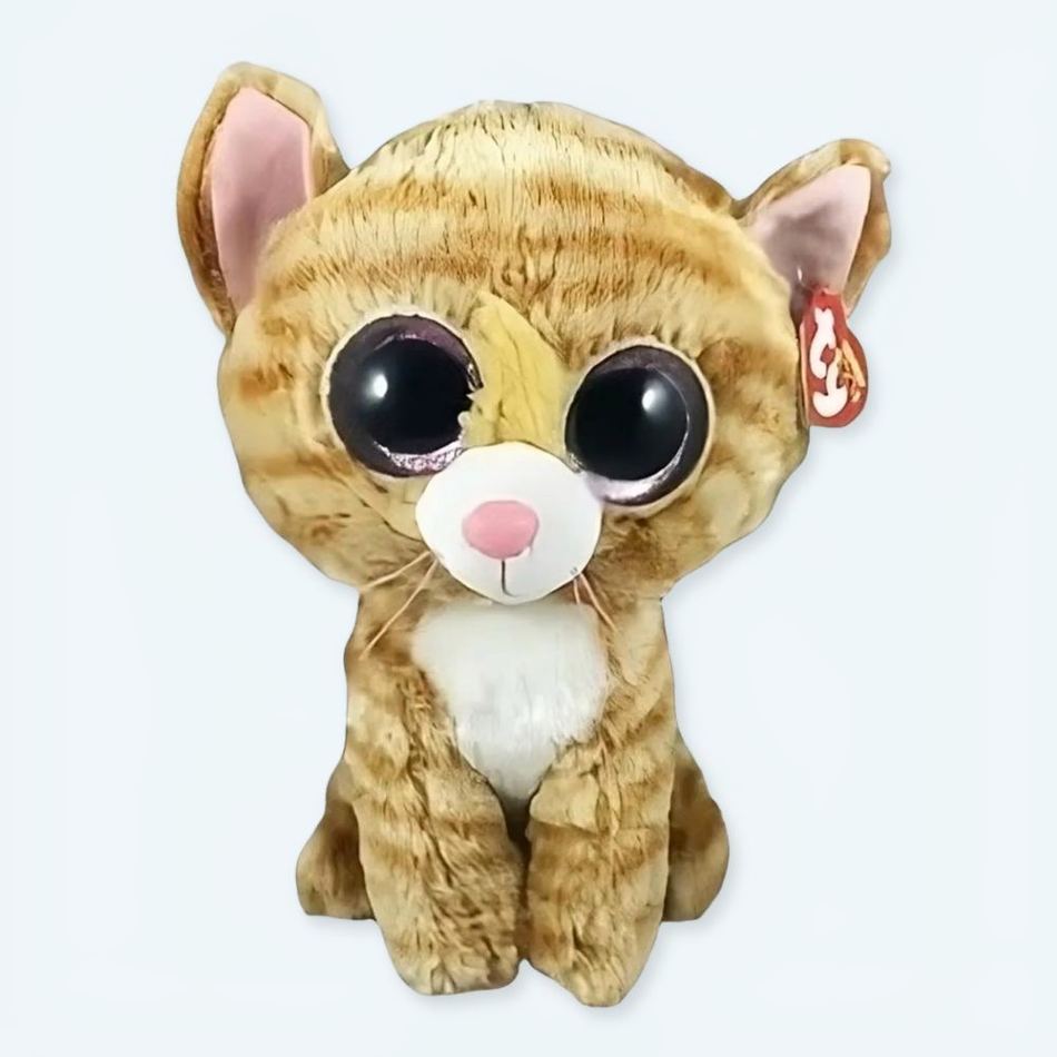 Peluche chaton rayé doux câlin enfant moelleux hiver La compagnie de la peluche