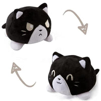Peluche chats réversible coloré Noir/Blanc