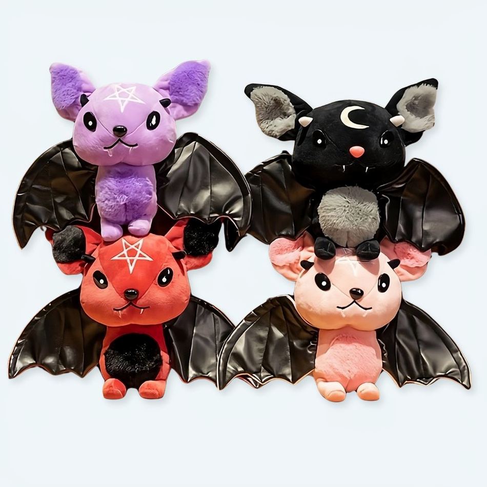 Peluche chauve-souris noire Halloween douce et festive La compagnie de la peluche