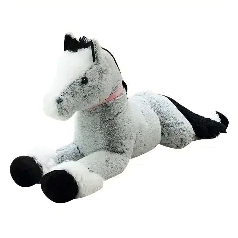 Peluche cheval bleu gris douillet enfant chambre rêve La compagnie de la peluche