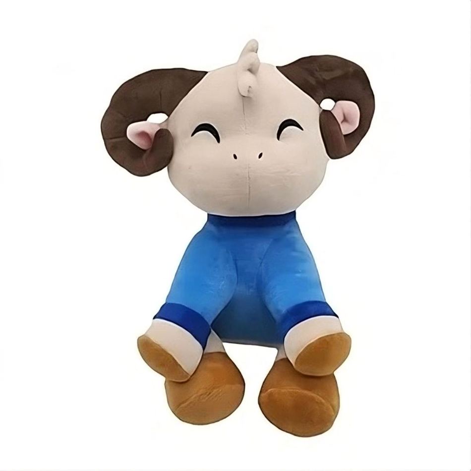 Peluche chèvre douce câline pour enfants laineux La compagnie de la peluche