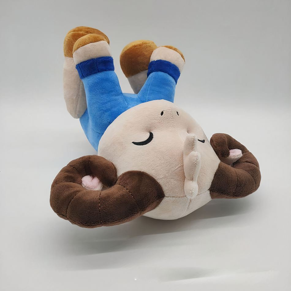 Peluche chèvre douce câline pour enfants laineux La compagnie de la peluche