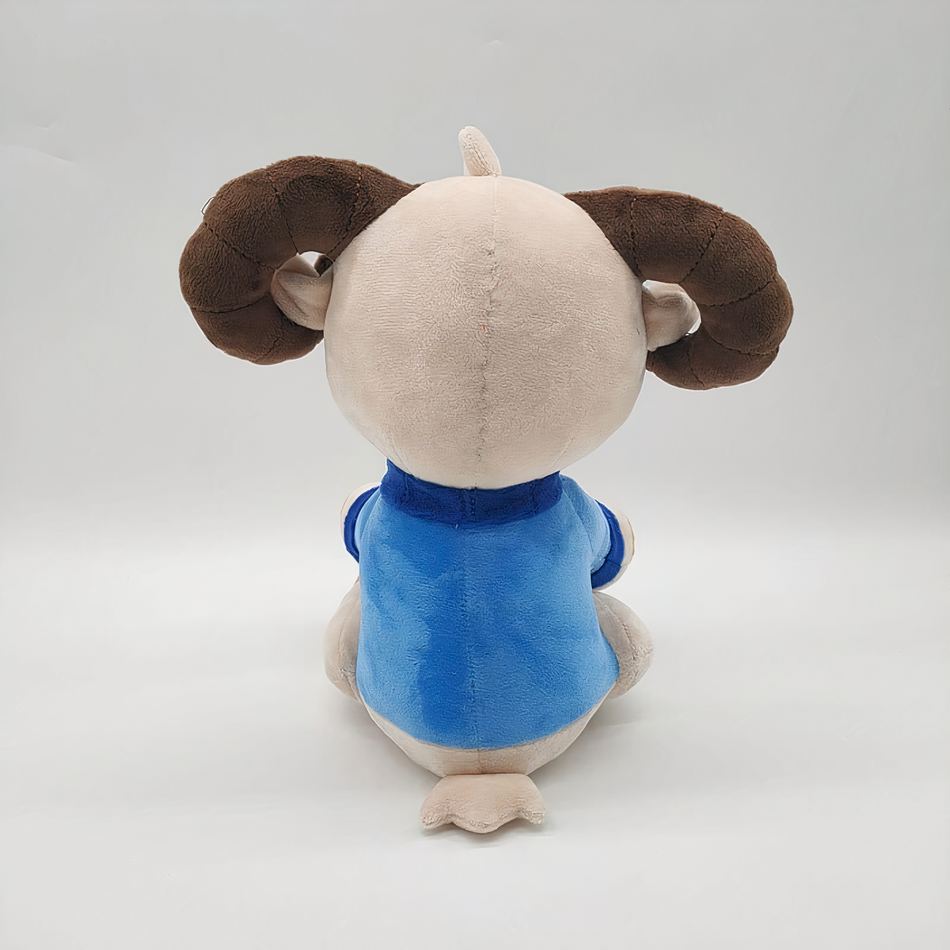 Peluche chèvre douce câline pour enfants laineux La compagnie de la peluche