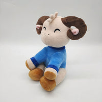 Peluche chèvre douce câline pour enfants laineux La compagnie de la peluche