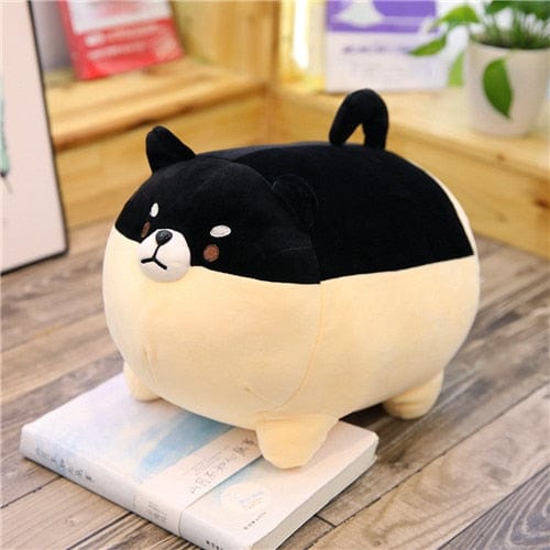 Peluche chien à câlins 40cm / Noir