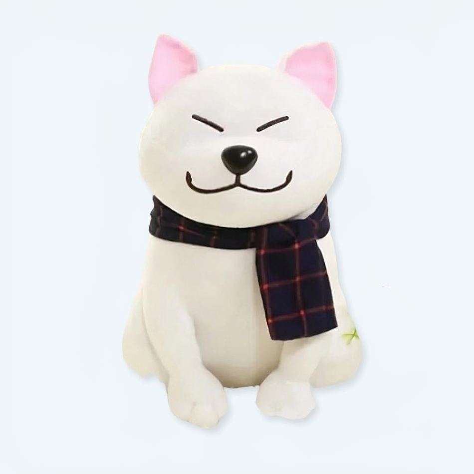 Peluche chien blanc doux câlin ami enfant chambre La compagnie de la peluche
