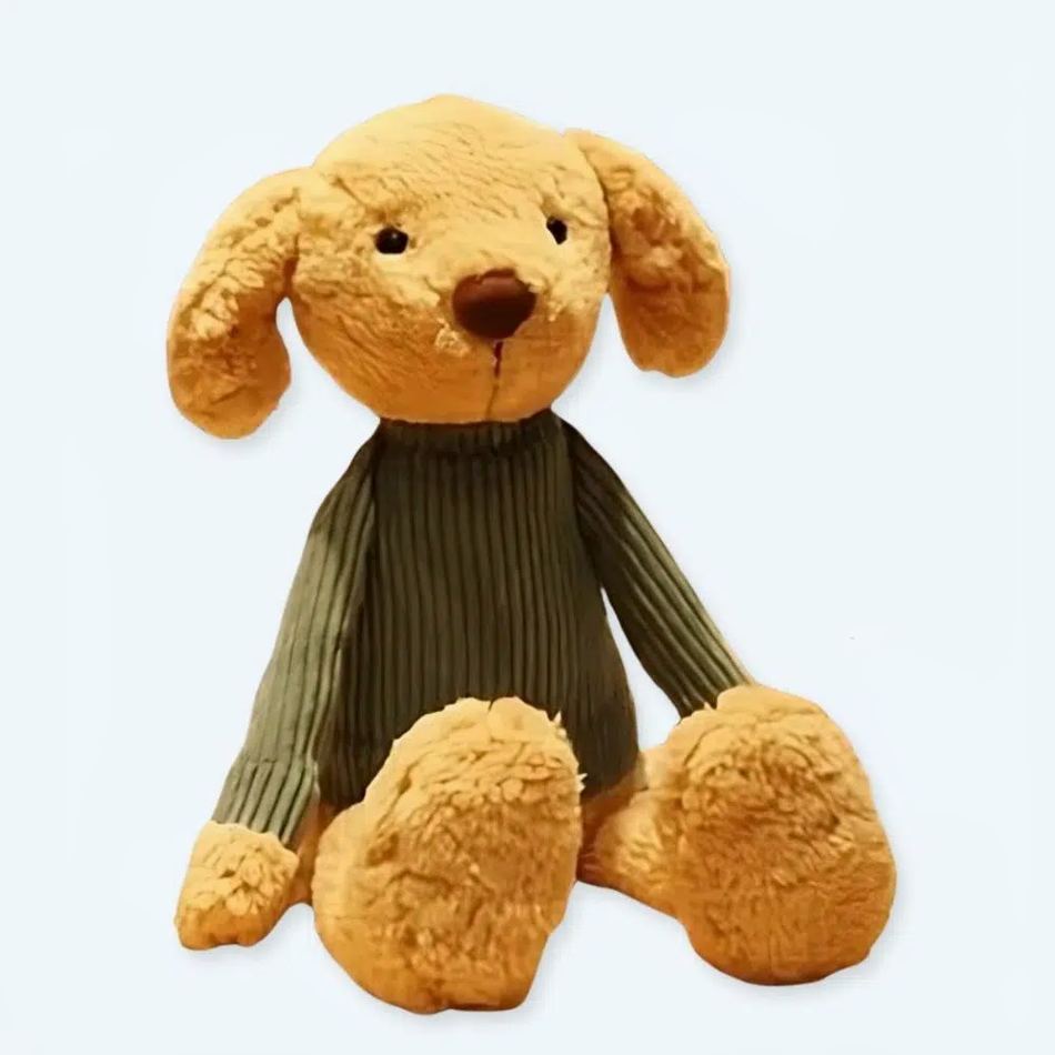 Peluche chien doux compagnon câlin enfant hiver La compagnie de la peluche