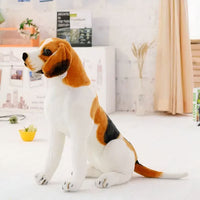 Peluche chien géant tricolore doux câlin enfant La compagnie de la peluche