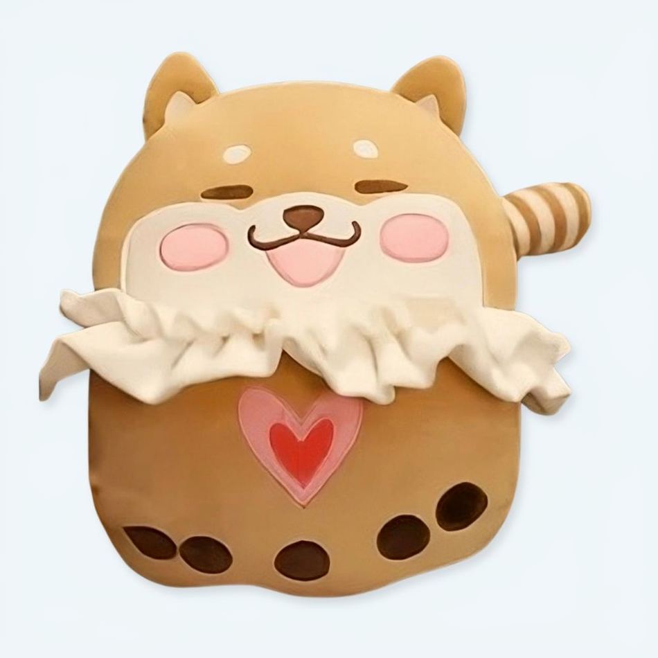 Peluche chien joyeux doux compagnon enfant câlin huggable La compagnie de la peluche