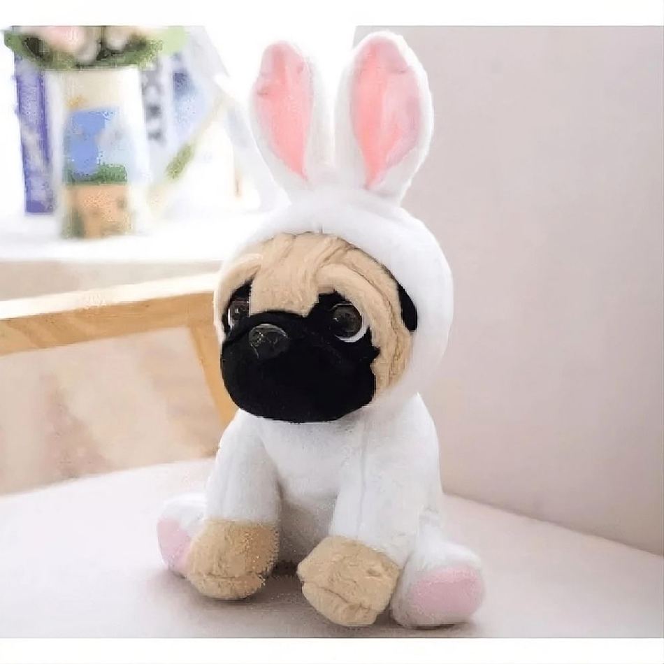 Peluche chien lapin déguisement doux enfant amusant La compagnie de la peluche