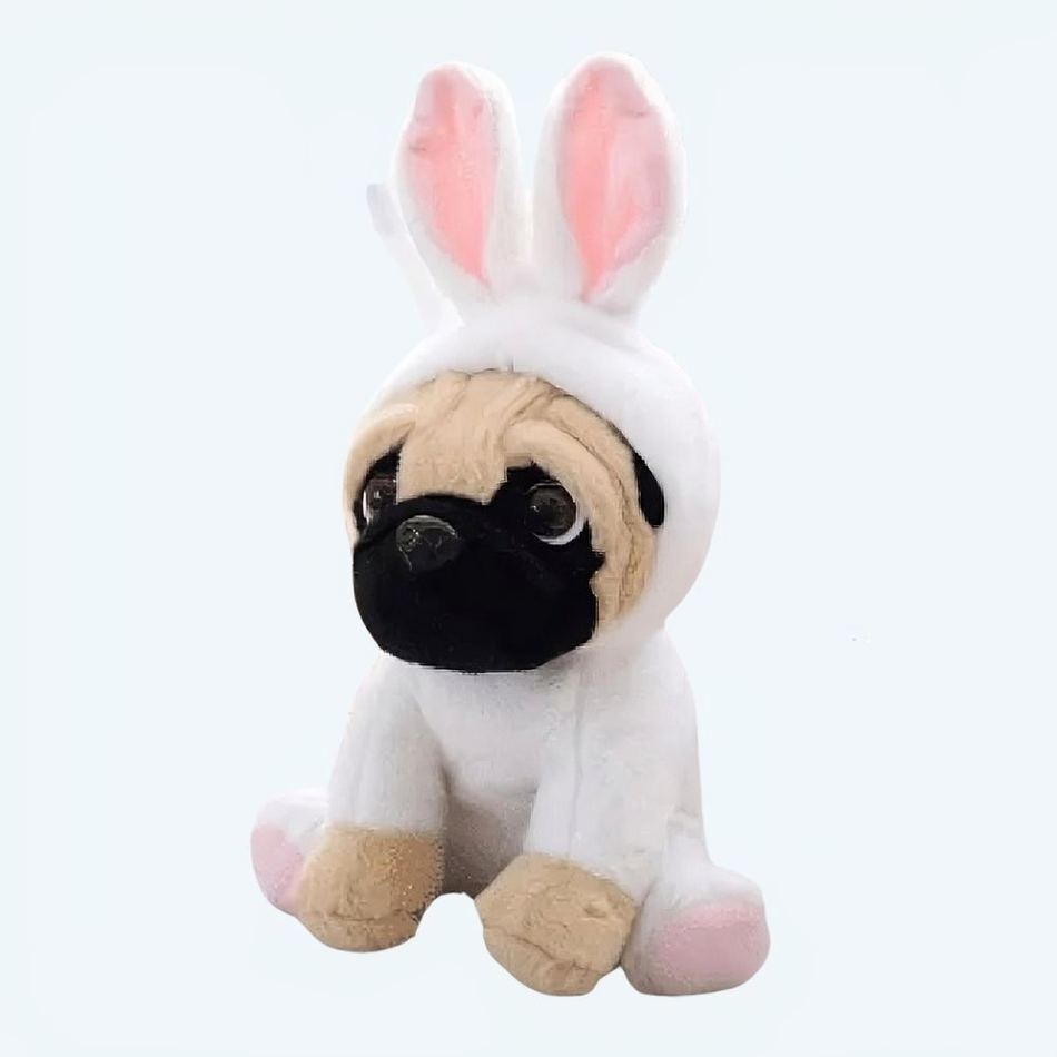 Peluche chien lapin déguisement doux enfant amusant La compagnie de la peluche