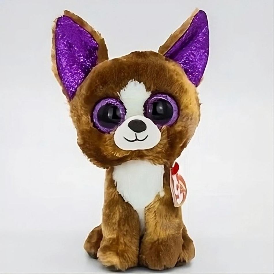 Peluche chien marron doux compagnon enfant chambre La compagnie de la peluche