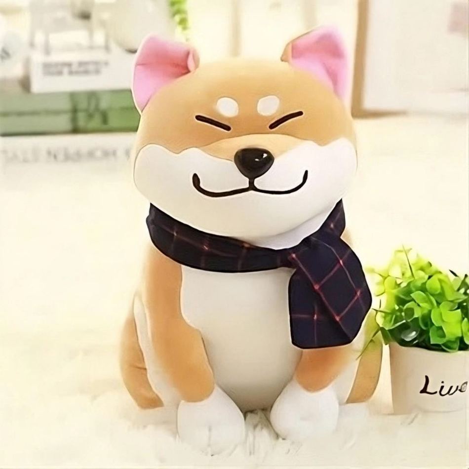 Peluche chien marron doux compagnon enfant chambre La compagnie de la peluche