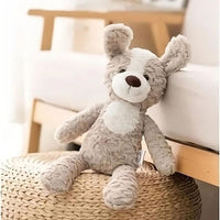 Peluche chien marron doux enfant câlin cadeau La compagnie de la peluche