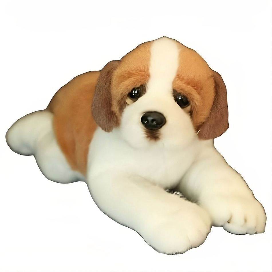 Peluche chien Saint-richard douce peluche câline enfant La compagnie de la peluche