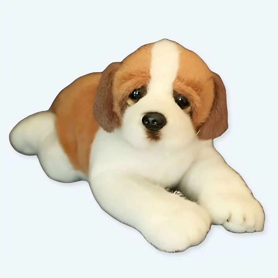 Peluche chien Saint-richard douce peluche câline enfant La compagnie de la peluche
