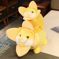 Peluche chien shiba inu dans une banane