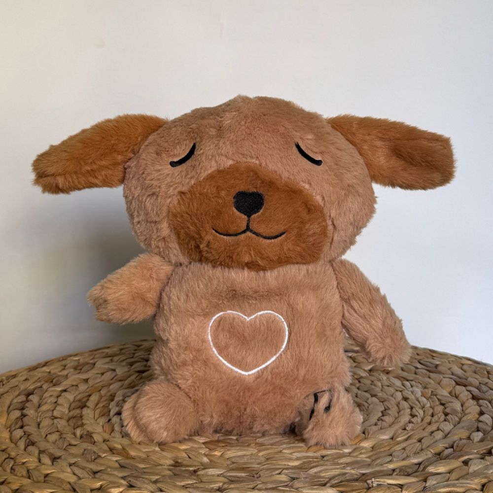 Peluche chien veilleuse douce nuit apaisante enfant La compagnie de la peluche