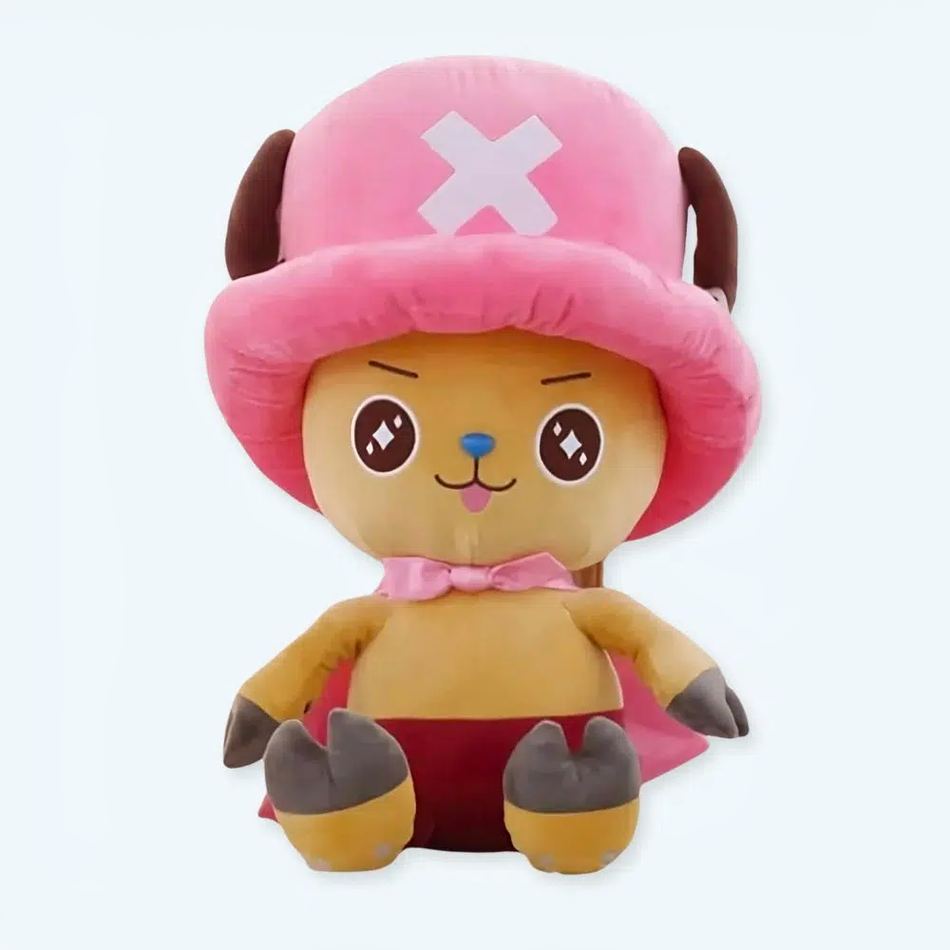 Peluche Chopper géante rose manga douce câlin enfant 70cm La compagnie de la peluche