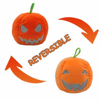 Peluche citrouille réversible lumineuse Halloween déco La compagnie de la peluche