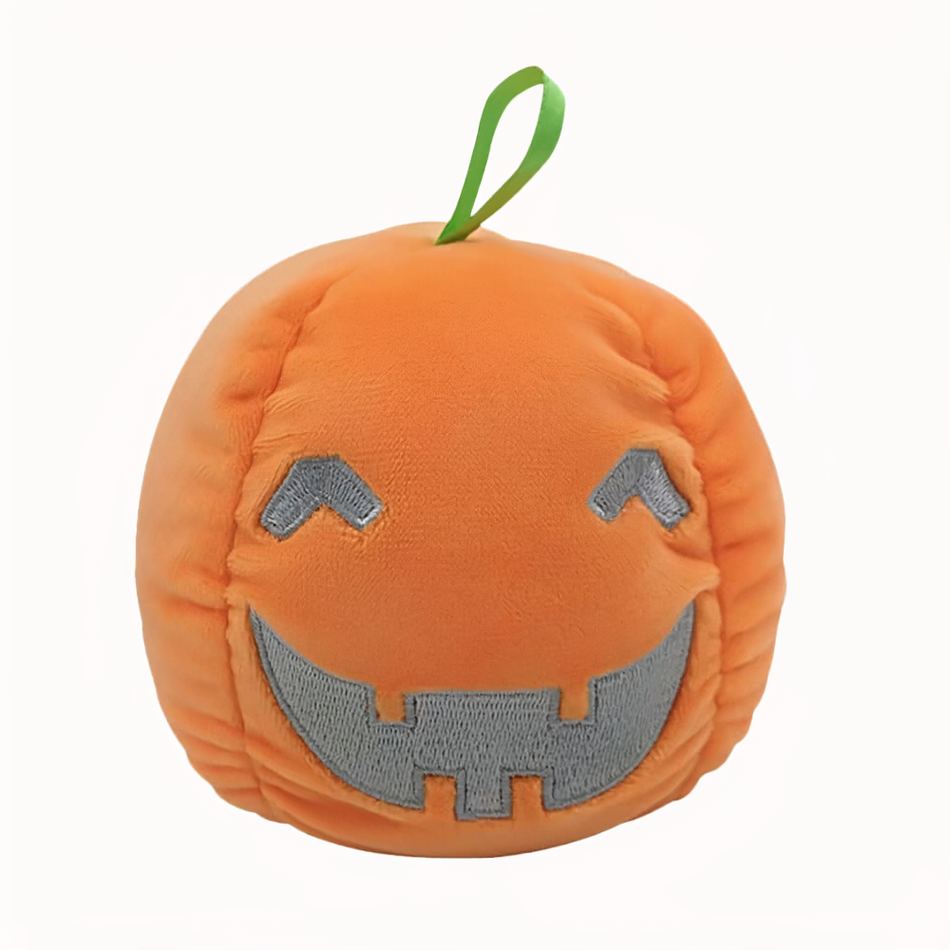 Peluche citrouille réversible lumineuse Halloween déco La compagnie de la peluche