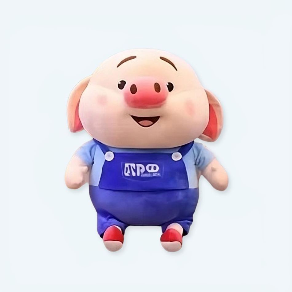 Peluche cochon bricoleur mignon enfant doux cadeau 25cm La compagnie de la peluche