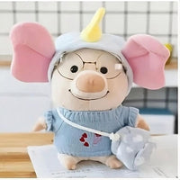 Peluche cochon déguisé éléphant doux enfant câlin La compagnie de la peluche
