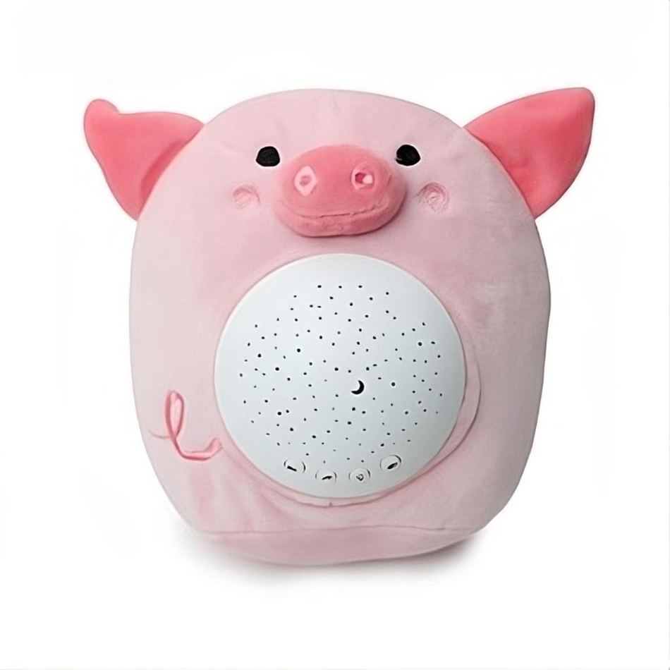 Peluche cochon doux sonore apaisant pour enfants La compagnie de la peluche