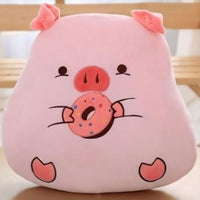 Peluche cochon gourmand douillet enfant cadeau doux La compagnie de la peluche