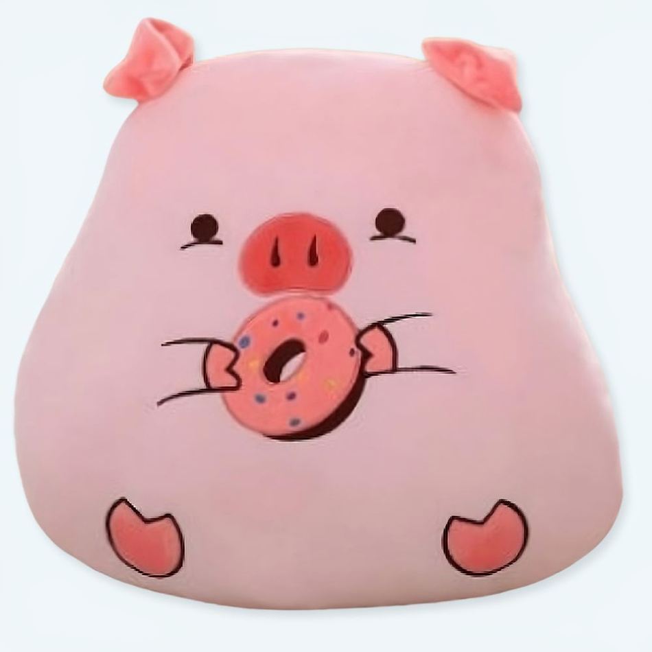 Peluche cochon gourmand douillet enfant cadeau doux La compagnie de la peluche