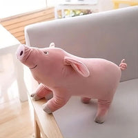 Peluche cochon rose doux câlin compagnon enfant La compagnie de la peluche